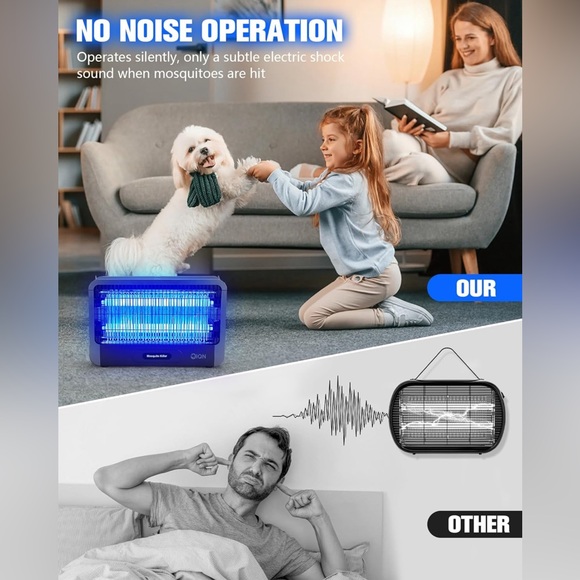 Bug Zapper Indoor, Electric Fly Mosquito Traps Zapper Killer -20W High-Efficienc - Picture 2 of 6